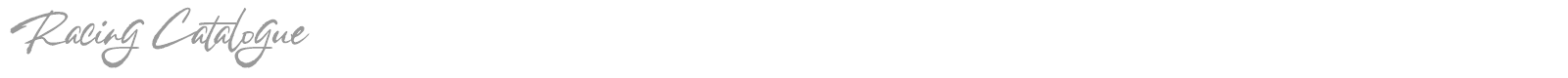 Racing Catalogue font preview